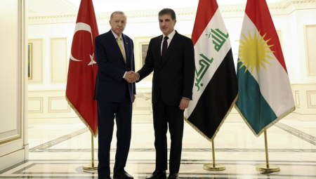 ‘Kalkınma Yolu’ ve ‘barış süreci’ masaya yatırıldı! Cumhurbaşkanı Erdoğan ile görüşen Barzani’den açıklama