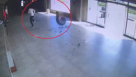 Kopan teker 150 metre yuvarlanarak dükkana girdi! Saniye farkıyla vefattan kurtuldu