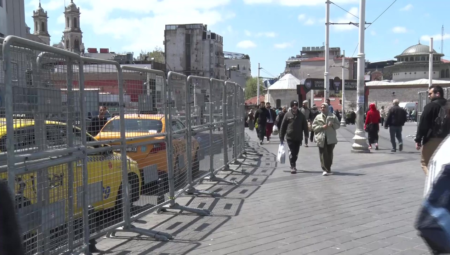 Taksim’de 1 Mayıs hazırlığı: Güvenlik tedbirleri alındı