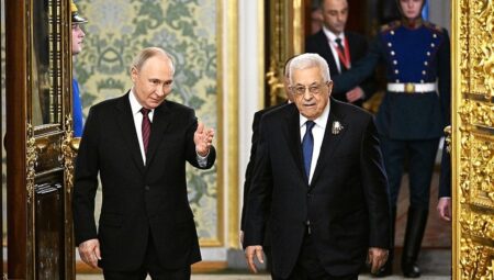 Putin, Filistinli mevkidaşı Abbas ile görüştü: Filistinlilerin sürülmesine karşıyız