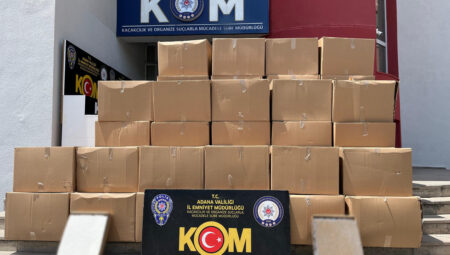 Adana’da kaçakçılık operasyonu! Piyasa bedel yaklaşık 40 milyonluk kaçak sigara ele geçirildi