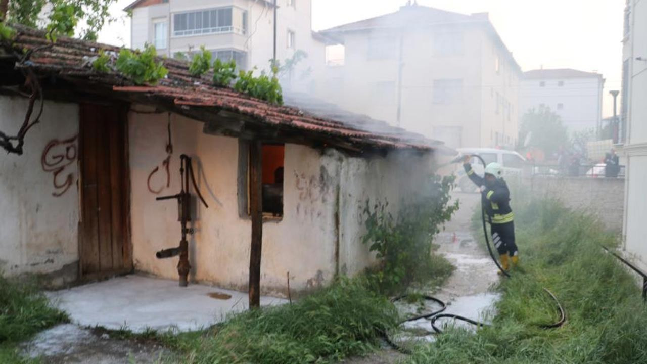 Amasya’da korkutan konut yangını