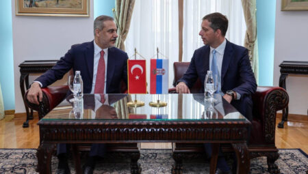Bakan Fidan, Sırbistan Dışişleri Bakanı Duriç ile bir ortaya geldi