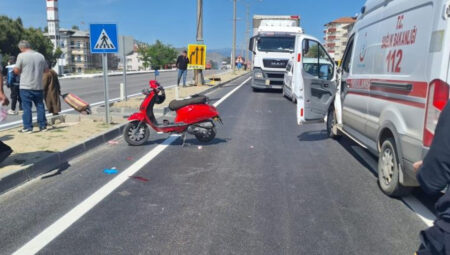 Feci kazada ağır yaralanan motosiklet şoförü öldü