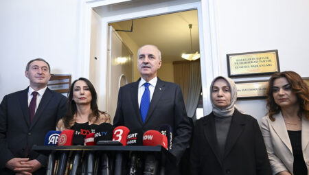 TBMM Başkanı Kurtulmuş, DEM Parti TBMM Grubu’nu ziyaret etti