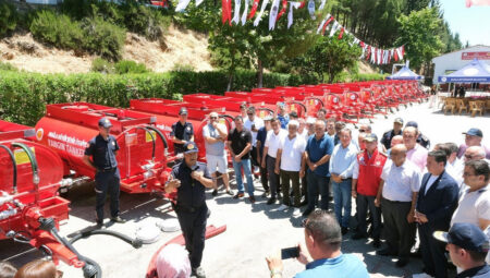 Muğla Büyükşehir Belediyesi’nden kırsal mahallelere yangın tankeri dayanağı
