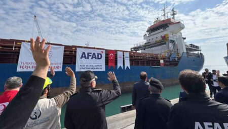 Türkiye’den Filistin’e 102 ton yardım gereci ulaştırıldı